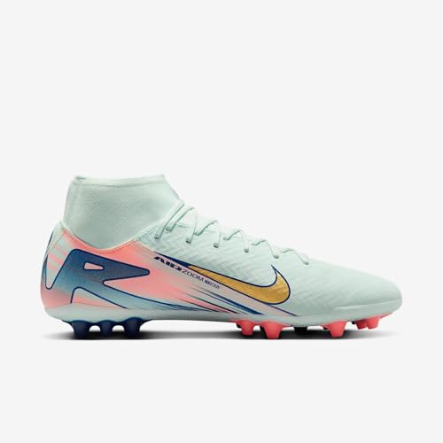 Nike Superfly 10 Academy Mercurial Dream Speed AG High-Top Soccer Cleats (FZ1191-300, Barely Green/Crimson Pulse/Metallic Gold Coin)3