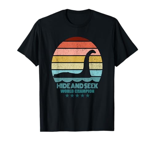 Nessie Hide And Seek Shirt - Maglietta Lochness Monster Maglietta