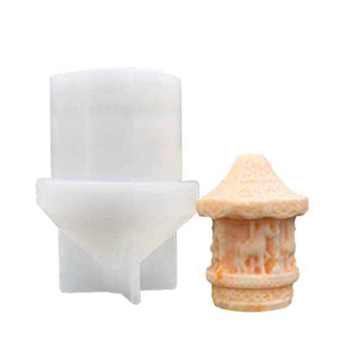 Molde de silicona de tulipán 3D para hacer velas, jabón hecho a mano, herramientas de decoración de chocolate, fondant, molde de repostería
