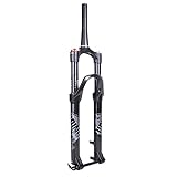 Horquilla Mtb Horquilla de suspensión de 29 pulgadas, 32 RL, 120 mm, aire, 29', bloqueo de eje pasante cónico recto, liberación rápida for bicicleta de montaña Suspension Bicicleta(Tapered Thru Axle)