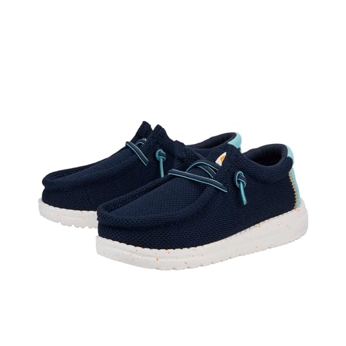 Hey Dude Boy's Wally Heathered Mesh | Youth's Shoes | Youth Slip-on Loafers | Comfortable & Light-Weight4