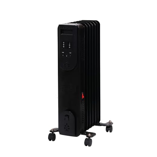 Comfort Glow Electric Oil Filled Radiator Heater, 5120 BTU, 3 Power Settings, 250 sq ft, Quiet, Safe, with Thermostat, ETL Listed, 1 Year Warranty