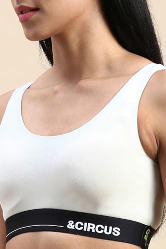 Image of &Circus PureSoft Non-Padded Lounge Bra for Women | Full Coverage Active Wear Sport Bra