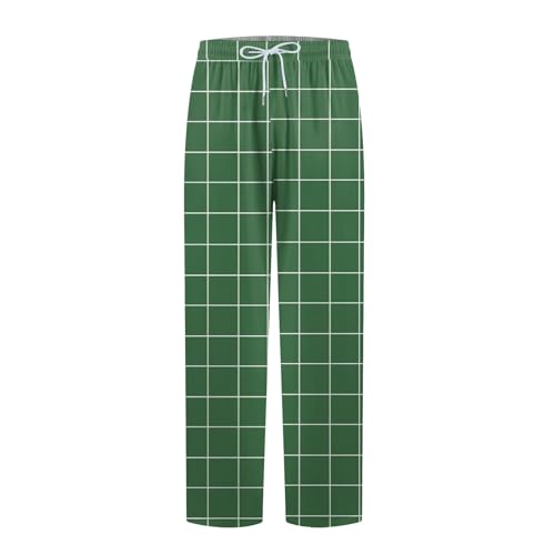 Men'S Pajama Bottoms,Lounge Plaid Pants Lightweight Soft Pj Bottom With Pockets Big And Tall Sleepwear, XS-5XL2