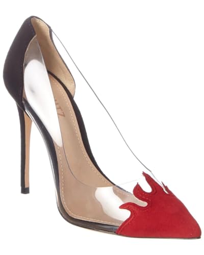 SCHUTZ Den High Heel Pointed Toe Dress Pumps Flame Pointed Toe Transparent Shoes2