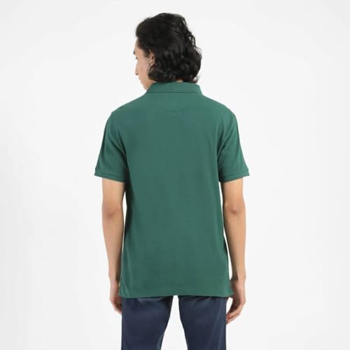 Image of Levi's Men's Cotton Solid Regular Fit Polo Shirt