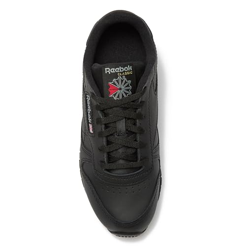 Reebok Classic Leather Girls & Boys Shoes for Kids, Toddler, Little Kid or Big Kid Sneakers, Black, 3.5 Big Kid