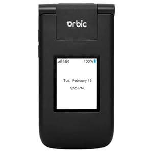 Journey V 4G LTE Basic Flip Phone with 2.8″ Screen, Camera, Wi-Fi, Bluetooth, 3.5mm Audio Jack, Upto 10-Days Standby Battery Power, US Model Unlocked for Verizon, T-Mobile, US Carriers – Black