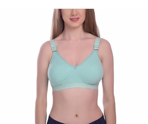 Image of Viral Girl Women's Wire-Free Cotton Hosiery Bra | Non-Padded, Full Coverage, Adjustable Straps | Soft Comfortable Innerwear with Hook & Eye Closure for Everyday Use