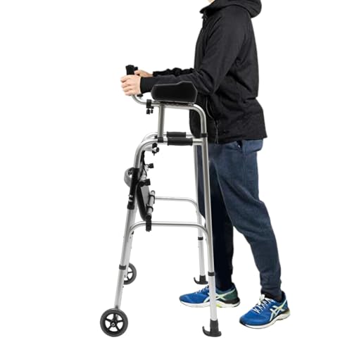 GNbow Andador Plegable, Ayuda Vertical Ligera Ajustable para Personas Mayores Discapacitadas, Marco Compacto para Caminar, para Todas Las Personas con Movilidad Reducida