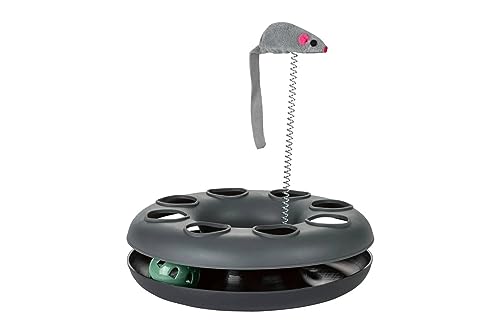 Intelligenzspielzeug Aktivspielzeug Lernspielzeug Denkspielzeug für Hunde Tunnelbahn mit Ball und Maus für Katzen (Katze)