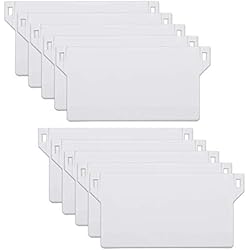Vertical Persianas 10 PCS 89 mm Persiana Vertical, Vertical Ciega Inferior Pesos de Listones, Accesorios para Cortinas Verticales, Pesas de Persiana Vertical Tablillas de Persiana, Blanco