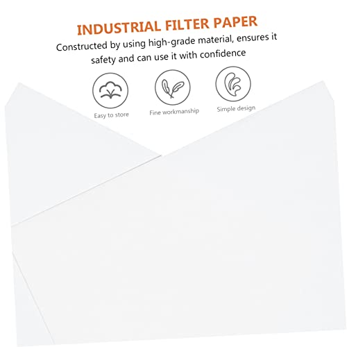 Mobestech NH07RO2M305714IQW05 30 Sheets Laboratory Filter Paper Effluent Filter Lab Chromatography Paper Filter Paper Chemistry Paint Filter Paper Cover Laboratory Absorbing Paper Weighing Paper Big Sheet White thumb #2