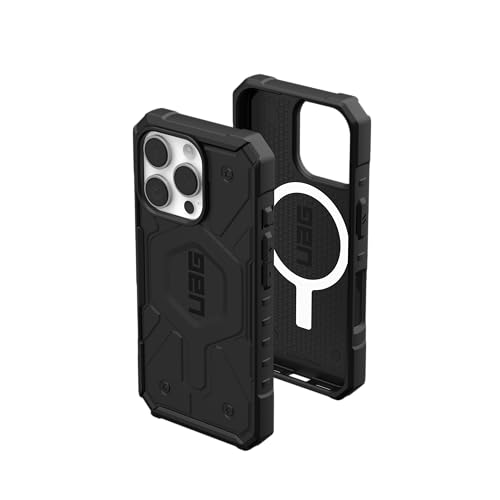 Image of Urban Armor Gear UAG Pathfinder Magnetic Compatible, Slim Fit Rugged Protective Case /Cover Designed for iPhone 16 Pro (6.3-Inch) (2024) (Military Drop Tested) - Black