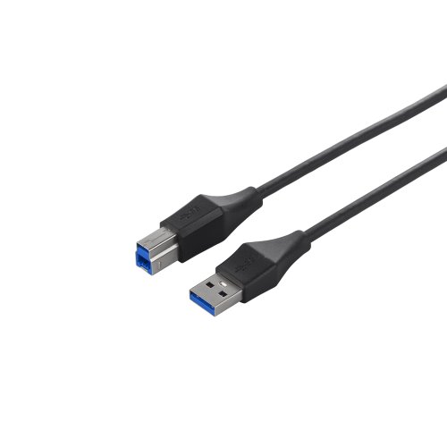 ?????? Buffalo Buffalo Universal Connector USB 3.0 A to B Slim Cable, Black, 3.3 ft (1 m) BSUABSU310BK
