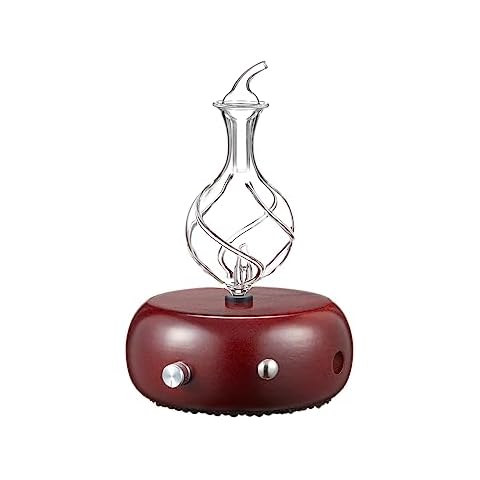 Radiance Nebulizing Diffuser for Essential Oil Aromatherapy - Dark Colored Wood Base Cover