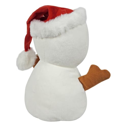 Boneco De Neve Pelúcia De Natal Olho Brilhante 22cms Dcoração Brinquedo