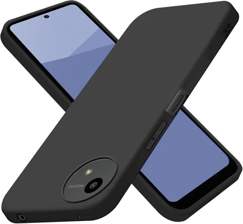 LAYJOY 対応 AQUOS wish 5 ケース ソフト シリコン 黒 TPU 薄型 カバー [傷防止 軽量 柔軟 薄型 耐衝撃 ストラップホール付 携帯便利] 全面保護 SH-52Fスマホケース 対応 (マットブラック)