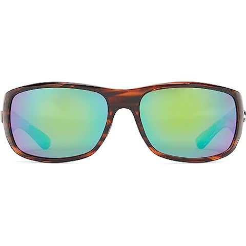 Guideline Eyegear Men's Wake Fishing, Boating, Water Sports Polarized Rectangular Sunglasses, Tortoise/Demi, 40mm,64mm,130mm Cover