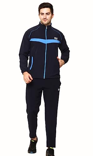 Image of BW:Beatwide Men's Tracksuit NS Dot Terry Polyester Spandex Full Stretch | Track Suit for Man Winter Wear | Sports Track Suit for Men Gym Running, Workout
