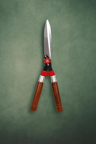 Leafypets heavy duty hedge pruner shear cutter & plant branch cutter for lawns or garden hedge pruner shear cutter with wooden handle shrub trimmer pack of 1. - Image 4 thumbnail