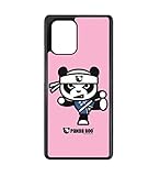 FunKaz Schutzhülle für Samsung Galaxy M80s – Panda Boo© Ninja Kung Fu Samurai – Schutzhülle Humor – Schutzhülle Schwarz TPU
