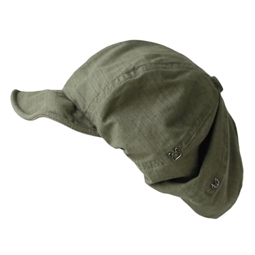 ZenithAura Damen Vintage, Sombreros Y2K para Outfits Kpop, Gorro de Pintor, Schiebermütze Damen, Boina Invernal para Hombres, Baskenmütze Negra Francesa Unisex (A)