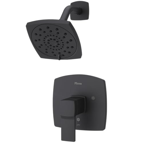 Pfister Deckard Bathroom Shower Faucet Matte Black (Valve Not Included) LG897DAB