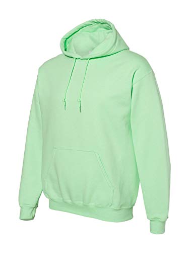 Image of Gildan Men's Heavy Blend Drawcord Hooded Sweatshirt, Safety Pink