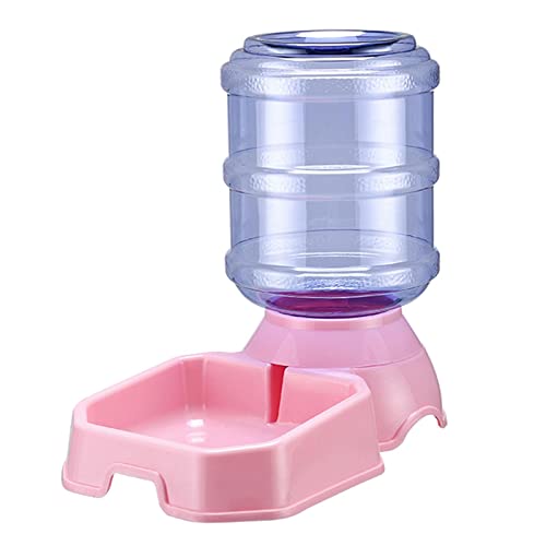 ＡＷＨＡＯ Water Dispenser with Large Capacity for Dogs and Cats, Pink, Water Dispenser