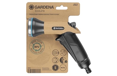 Gardena EcoLine Lance d’arrosage: Pistolet pour l’arrosage des plantes en pot et des plates-bandes, jet d’eau, fabriqué en matériaux recyclés, résistant aux UV et au gel (18910-20)