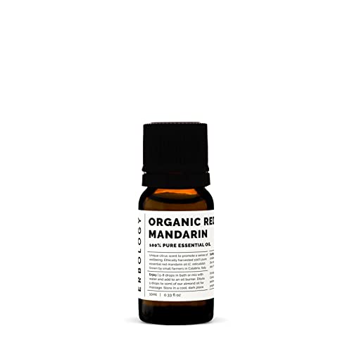 Aceite esencial de mandarina roja 100% orgánico, 10 ml, calmante y rejuvenecedor, lote pequeño, de origen sostenible directamente de la granja en Italia