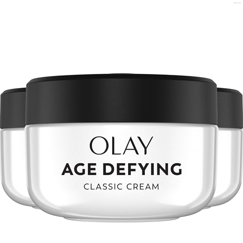 Olay Age Defying Classic Daily Renewal Cream Face Moisturizer 2 Oz (Pack of 3)
