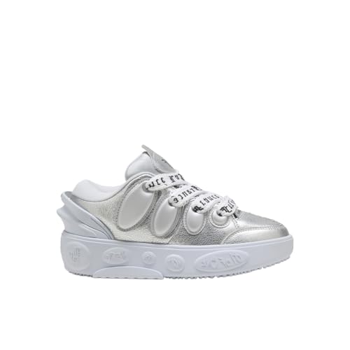 PUMA Kids Boys La Francé Chrome Lace Up Sneakers Shoes Casual - Silver - Size 5.5 M