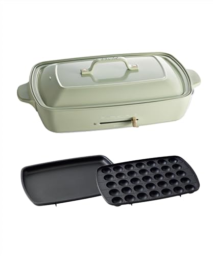 BRUNO コンパクト　ホットプレート ミントグレー 限定　新品　ブルーノ　緑 Amazon | BRUNO ブルーノ コンパクトホットプレート 本体