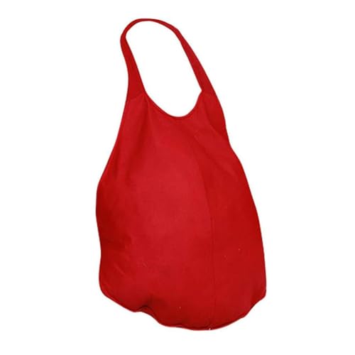 YEJBBUC Faux ventre de Père Noël fantaisie pour scène, spectacle, fournitures de fête, cosplay, rouge, 40 x 30 x 20 cm
