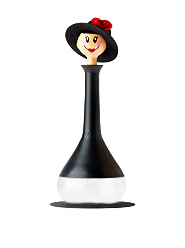 VIGAR Dolls Aceitera Vinagrera, Cristal, Negro, Dimensiones: 12 x 12 x 25...