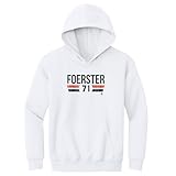 500 LEVEL Tyson Foerster Youth Hoodie Sweatshirt - Tyson Foerster Philadelphia Font (White, X-Large)