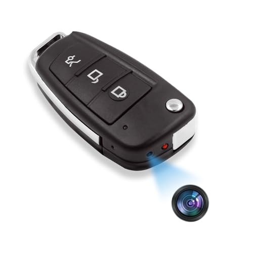 Mini Hidden Spy Camera No WiFi Needed Car Key Shaped,