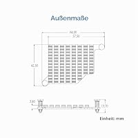 Waveshare Kühlkörper Kühler Aluminum Heatsink for Raspberry Pi 5, with Thermal Pads and Spring-Loaded Push Pins – Ansicht 6