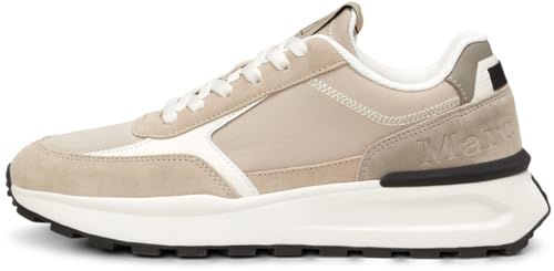 Marc OߴPolo Herren Sneaker flach mit herausnehmbarer Innensohle bequem, Beige (Sand), 41