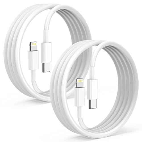 2Pack for Apple iPhone 12 13 Fast Charger Cable 6ft [Apple MFi Certified], USB Type C to Lightning Cable 6 Foot Apple iPhone Charging Cord for Apple iPhone 13 12 11 Pro XR XS Max X 8 Plus iPad Pro