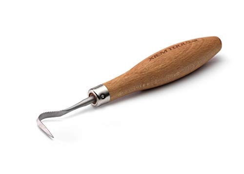 Xiem Tools USA Clay Rake Tool for Pottery and Ceramics (Medium, Belly Hook)