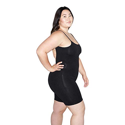 American Apparel Womens Cotton Spandex Sleeveless Singlet Shapewear Bodysuit, Black, X-Small Us #TOP1