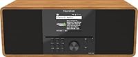 TELESTAR TOP 300 – DAB+/Internetradio mit CD-Player (Stereo, 2 × 15 W, Streamingdienste, Bluetooth Audio-Streaming & Sendefunktion, USB-Recording, Notfallwarnsystem) – Holz