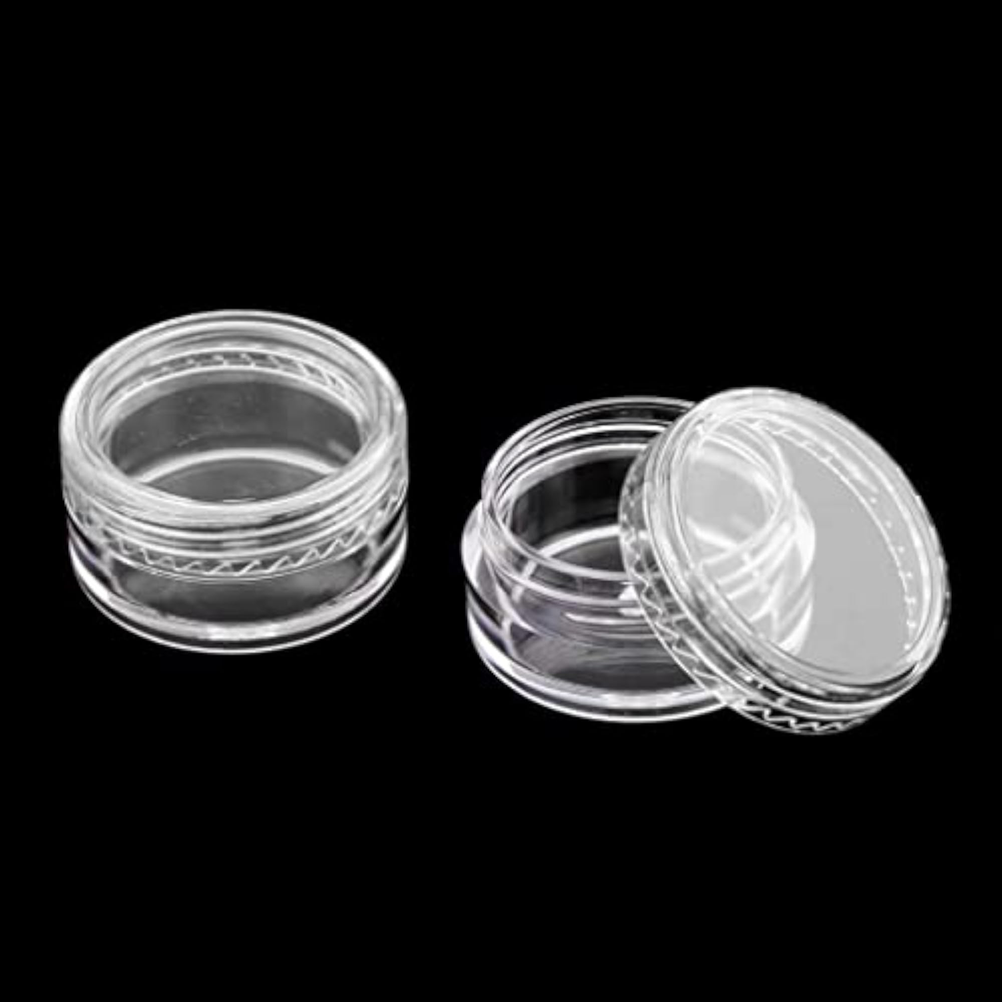 4x50pcs Empty Round Makeup Jar Pot for Travel Cream