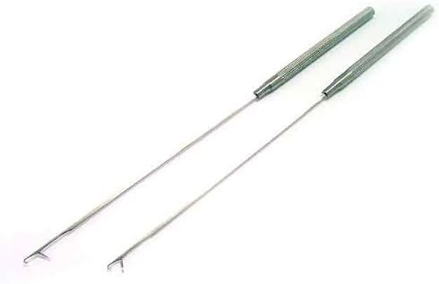 2 PCS Extra Long Pulling Needle for Micro Rings Beads Loader I Stick Tip Feather Hair Extensions