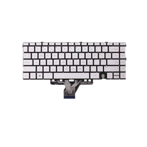 Teclado de laptop para HP Envy x360 13-bd0000 repuesto plata formato UK English