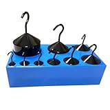 Hook Weight Set, Set of 9 Weights 10g-1000g,Total Weight 2100g