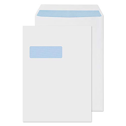 Enveloppes C4 Blake Purely Everyday blanches à fenêtre lot de 250 pièces